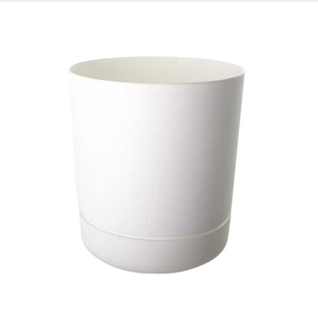 Горщик для квітів Form-Plastic SATINA з підставкою 2,3 л 15 см діаметр Білий