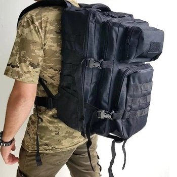 Рюкзак тактический Ranger 40 л Oxford 600D Черный (rang_LE2447)