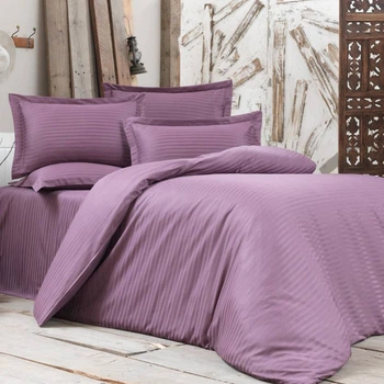 Постельное белье MERISET LILAC Elite Сатин страйп Полуторное на резинке 550397-5
