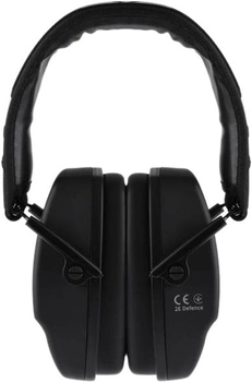 Тактичні навушники пасивні 2E Defence NRR: 25 dB Black (2E-TPE016BK)