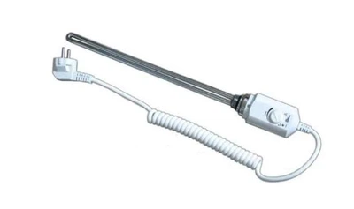 ТЕН для рушникосушки 1/2" Gwarant 300 Вт з терморегулятором Білий