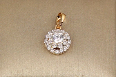 Кулон Xuping Jewelry зірка з родієм 1.2 см золотистий