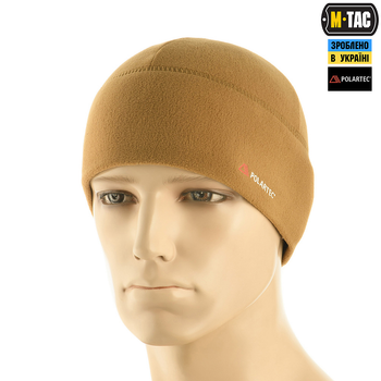 Шапка тактична зимова тепла M-Tac Watch Cap фліс Light Polartec XL койот TR_40562005-XL