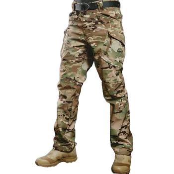 Тактические штаны мужские S.archon X9JRK Camouflage CP 2XL Soft shell теплые влагозащита TR_10195-43947