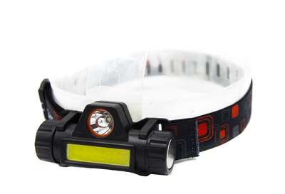 Фонарь налобный Police 8101 ( ЗУ USB, XPE+COM, магнит)