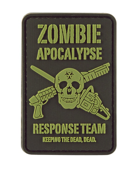 Шеврон/патч для військовослужбовців KOMBAT UK Zombie Apocalypse Patch 50x73мм TR_kb-zap