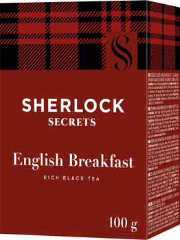 Чай чорний Sherlock Secrets English Breakfast Листовий 100 г (4823118600902)