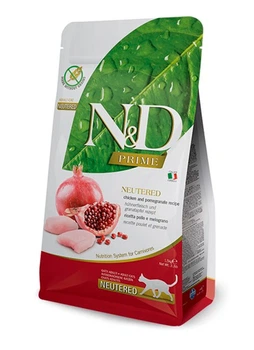 Беззерновой сухой корм Farmina N&D GRAIN FREE для стерилизованных взрослых кошек c курицей и гранатом, 1.5 кг
