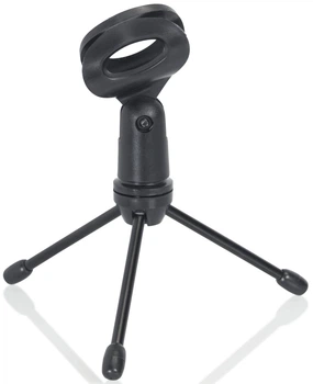 Микрофонная настольная стойка с держателем Gator Frameworks GFW-MIC-0250 Wired Mic Mini Tripod Desktop Stand