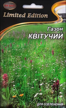 Насіння Трава газонна Квітучий газон, 15 г (НК Еліт)