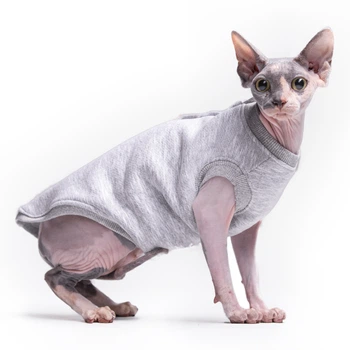 Майка для кота или кошки без рукава Style Pets Martin Gray M