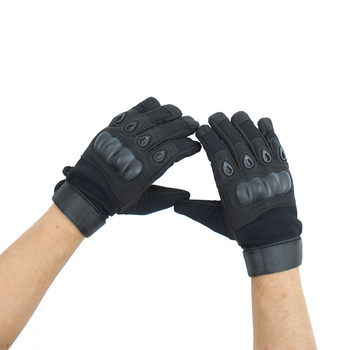 Перчатки тактические пальцевые, цвет черный, размер L