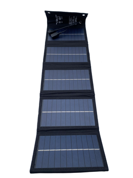 Портативная солнечная панель на 10W. Цвет - черный. 4_A-0023-Z