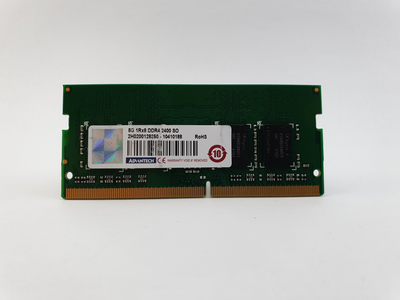 Оперативная память для ноутбука SODIMM Advantech DDR4 8Gb PC4-2400T (AQD-SD4U8GN24-HE) 10835 Б/У