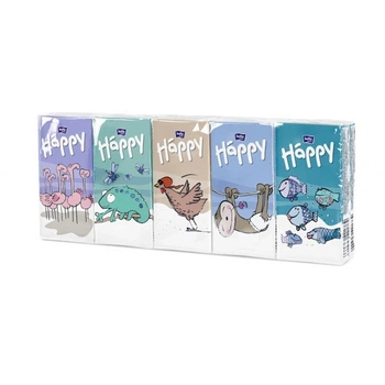 Платки бумажные носовые гигиенические, триш.Bella Baby Happy 9х10шт/1 пак.)(5900516421984)