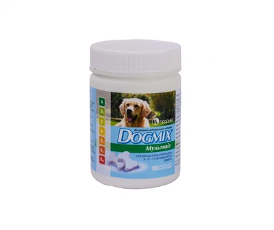 Витаминно-минеральная добавка для собак DOGMIX Мультивит таблетки 100 шт