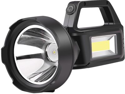 Фонарь ручной аккумуляторный поисковый Quantum QM-FL1063 Tracker 3W LED+COB с функцией Power Bank (0751784842965)