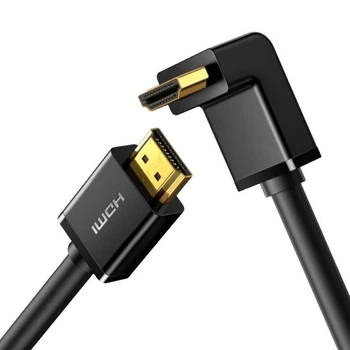 Кабель UGREEN HD103 HDMI 1.4 to HDMI 90˚ 4K@30Hz 1m Black (10172)