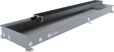 Радиатор отопления в пол Ucon EK 230.1000.78 без решетки (внутрипольный)