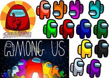 Сахарная картинка Амонг ас (Among us) А4 (p0295)
