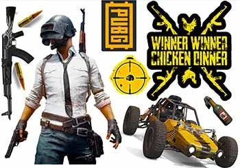 Вафельна картинка Батл граунд, PUBG, Winner Chicken Dinner А4 (p0271)
