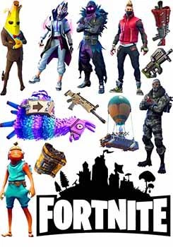 Вафельная картинка Фортнайт (Fortnite) А4 (vk1083)