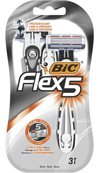 Набір бритв Bic Flex 5 Dispo 3 шт (3086123492868)