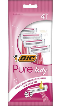 Набір бритв Bic Pure 3 Lady Pink без змінних картриджів 4 шт (3086123363816)
