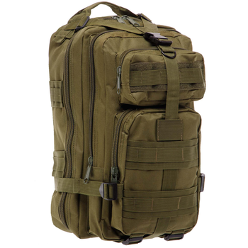 Рюкзак рейдовий тактичний SILVER KNIGHT TY-7401 розмір 42х21х18см 35л колір Оливковий