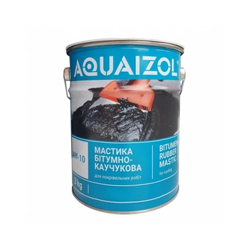 Мастика гидроизоляционная Aquaizol битумно-каучуковая (3 кг)
