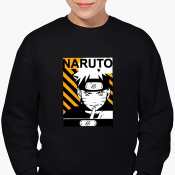 Свитшот для мальчиков Наруто Узумаки (Naruto Uzumaki) (9509-3041-5) 122-128 см Черный