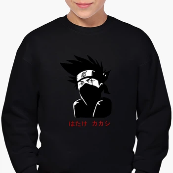 Свитшот для мальчиков Какаши Хатаке Наруто (Hatake Kakashi Naruto) (9509-3054-8) 158-164 см Черный