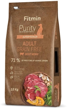 Sucha karma dla psów Fitmin Purity Grain Free Adult Beef 12 kg (8595237016051)