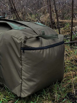 Баул 100 литров армейский военный тактический сумка рюкзак походный цвет хаки для ВСУ для вещей