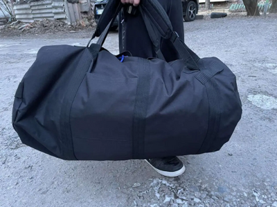 Рюкзак сумка баул чорний 130 літрів тактичний ЗСУ, армійський баул