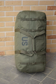 Тактичний баул сумка US 120 л великий військова армійська сумка колір олива для передислокації