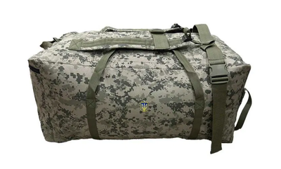 Тактический баул сумка рюкзак на 100 литров армейский военный для ВСУ походный цвет пиксель для вещей для передислокации