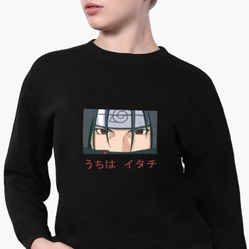 Свитшот для девочек Итачи Учиха (Itachi Uchiha) (9509-3046-8) 158-164 см Черный
