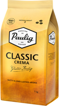 Кава в зернах Paulig Classic Crema 1 кг (6411300172467)