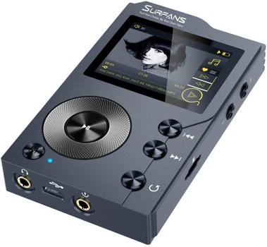 MP3-плеер Surfans F20 с Bluetooth, музыкальный плеер цифрового аудио высокого разрешения DSD без потерь, карта памяти 32 ГБ, поддержка до 256 ГБ
