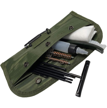 Набор для чистки оружия Lesko GK13 12 предметов в чехле (SK-10387-48376)