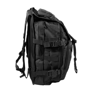 Рюкзак тактичний армійський багатофункціональний з водонепроникної тканини Оксфорд 36л AOKALI Outdoor A18 Чорний