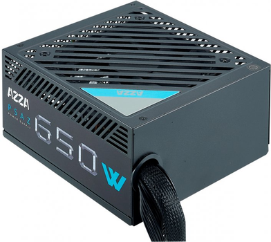 Блок питания 650W AZZA Black 80+ Bronze, захист UVP/OVP/OPP/OCP/SCP (PSAZ-650W)
