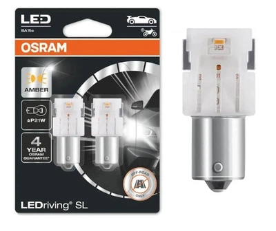 Автомобільні світлодіодні лампочки Osram P21W LEDriving ED 1.3W BA15S LEDriving SL 7506 DYP-02B (02008)