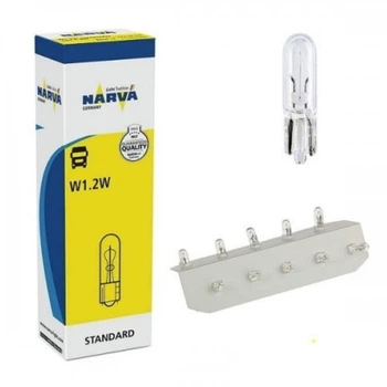 Автомобильная лама NARVA W1,2W 12V W2X4.6d 17037