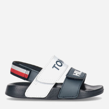 Sandały chłopięce Tommy Hilfiger Logo Velcro Sandal T1B2-32925-1172Y004 34 Niebieskie (8052578176924)