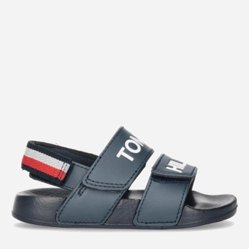 Sandały chłopięce Tommy Hilfiger Logo Velcro Sandal T1B2-32927-1172800- 31 Niebieskie (8052578177259)