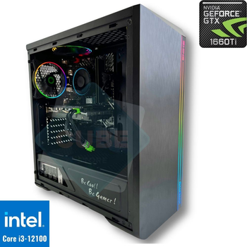 Компьютер PowerCube G04-4 (Intel Core i3-12100F / 16Gb / GeForce GTX 1660 Ti 6Gb / SSD 1Tb / 600W / USB 3.2)