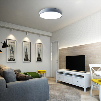 Потолочный светильник Jazzway PPB Scandic-R LED 36W 4000K GR IP20 круглый серый (5036888)