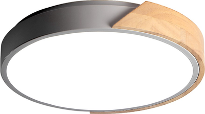 Потолочный светильник Jazzway PPB Scandic-R LED 36W 4000K GR/W IP20 круглый серый с планками (5037090)